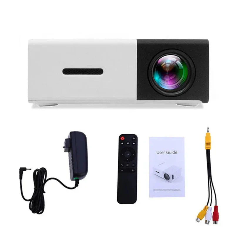 YG300 Pro portable mini projector in black