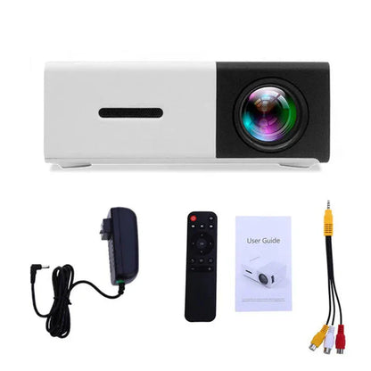 YG300 Pro portable mini projector in black