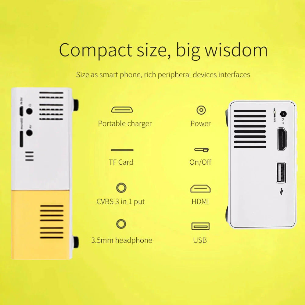 YG300 Pro portable mini projector – product view 5