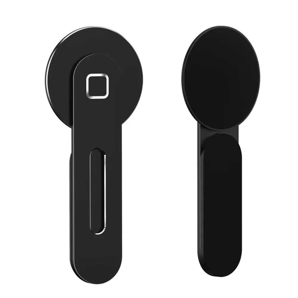 Magnetic metal phone stand for laptop and Tesla in black