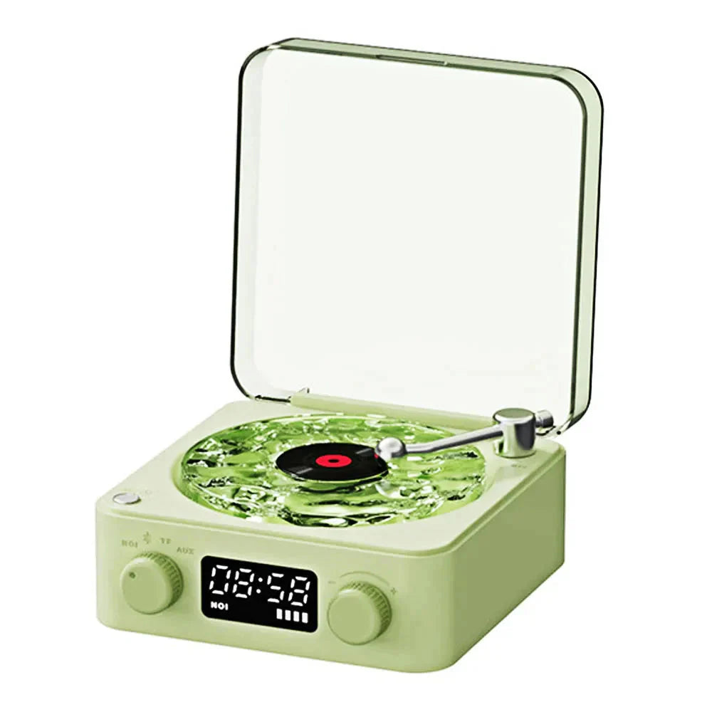 Retro white noise Bluetooth speaker in green