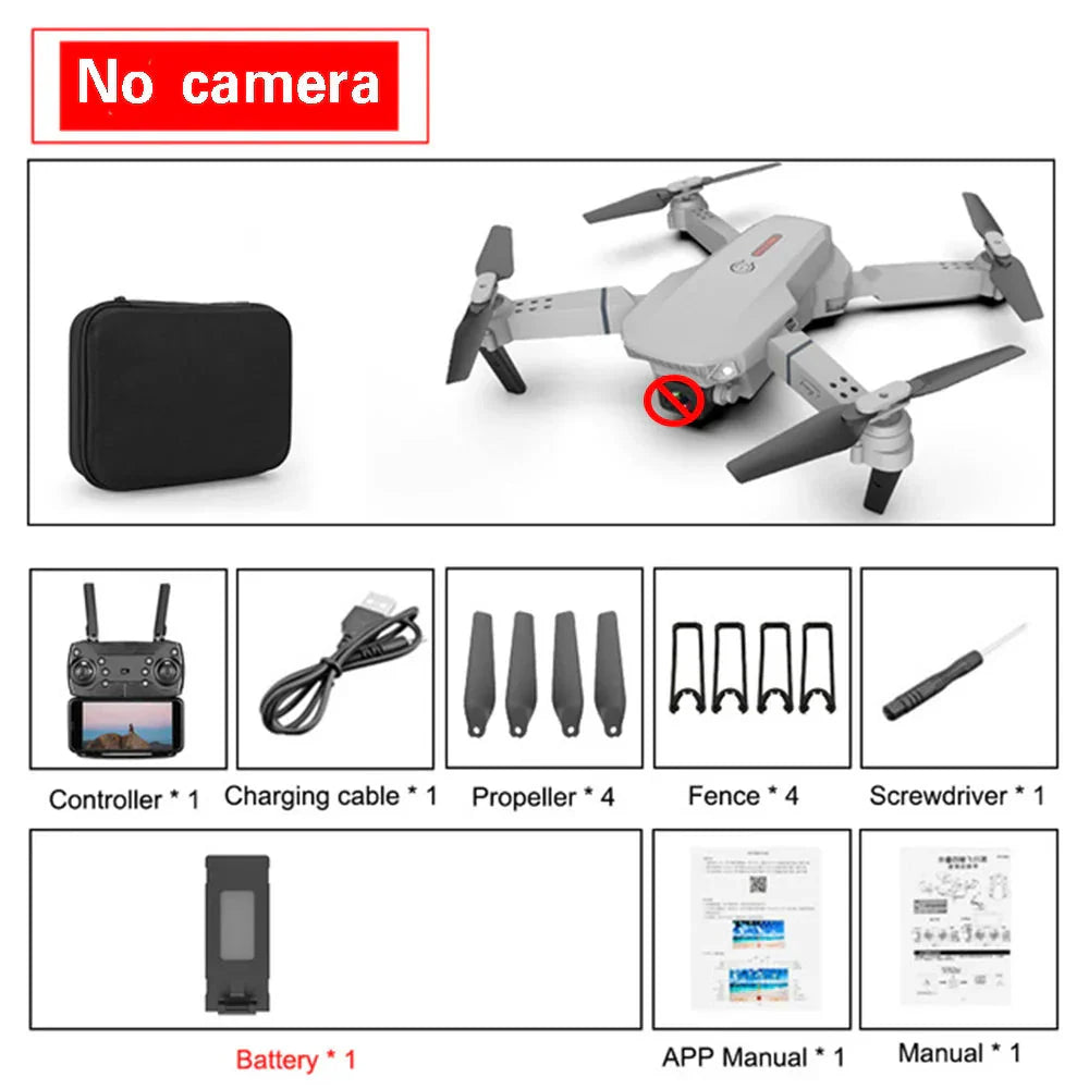 E88 Pro foldable drone – no camera version