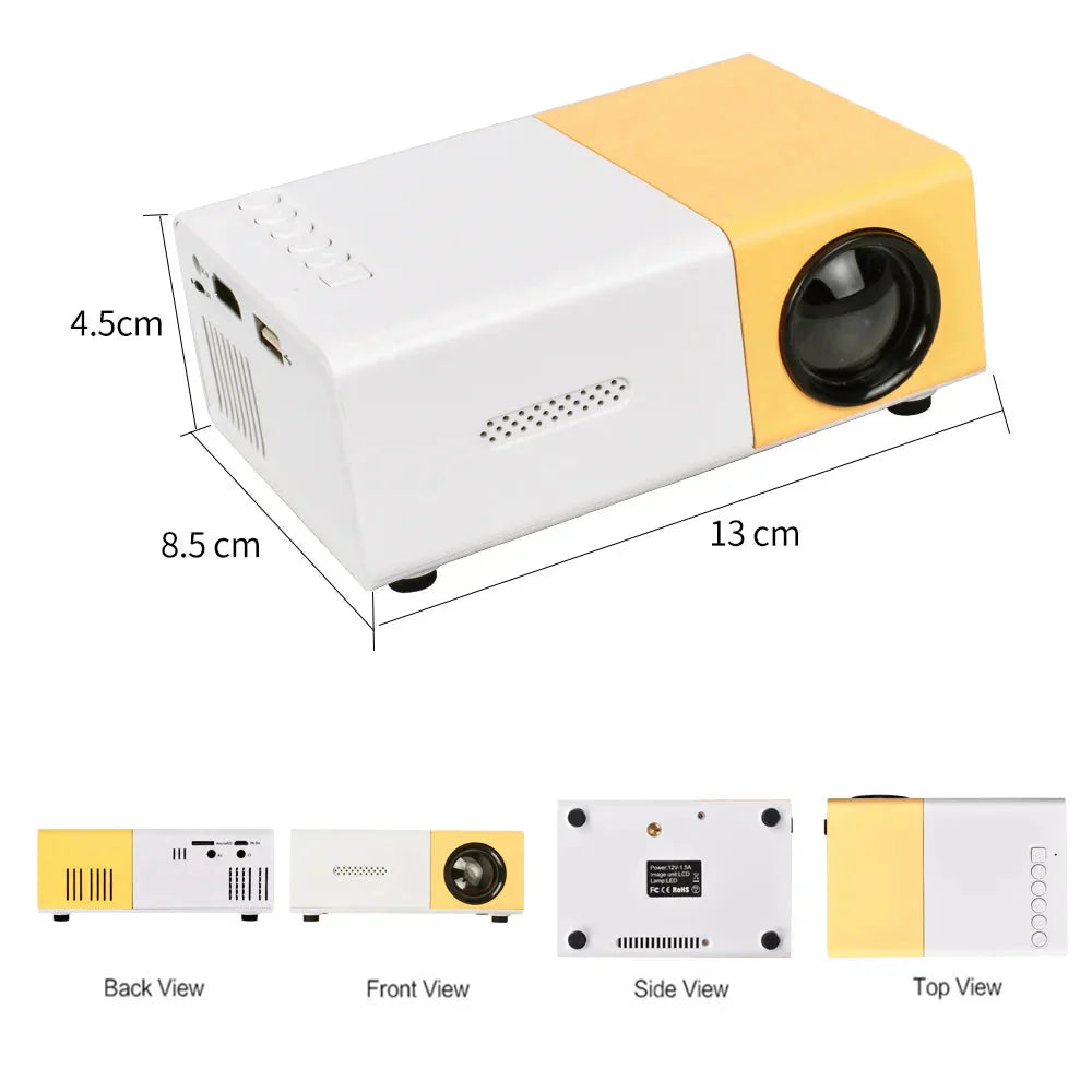 YG300 Pro portable mini projector – product view 4