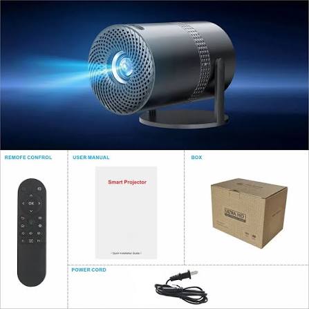 Portable mini projector for big-screen movie nights at home