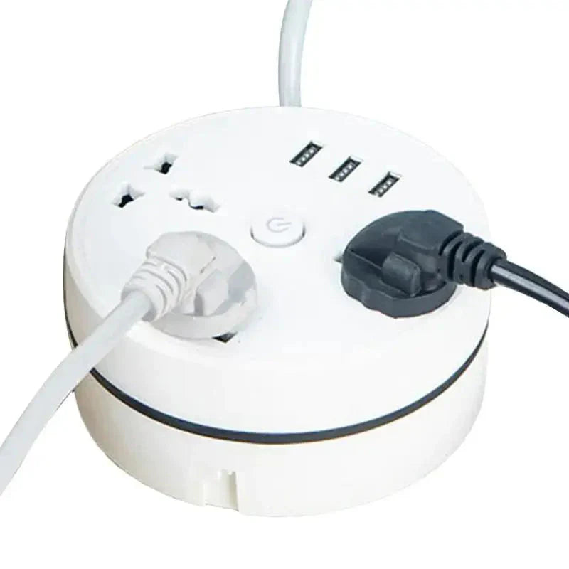 Smart power strip with USB ports, EU plug – product view 6