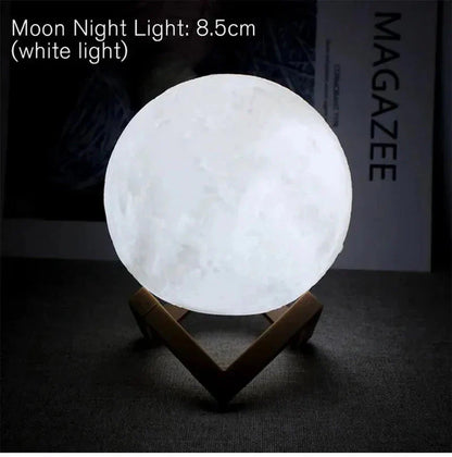 Starry moon lamp 8cm LED night light – product view 9